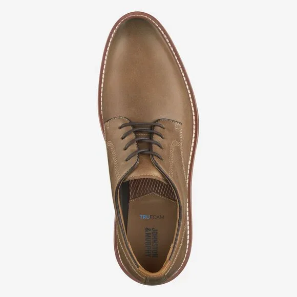 Johnston & Murphy Upton Plain Toe Color: Tan Oiled Full Grain - Picture 2 of 5